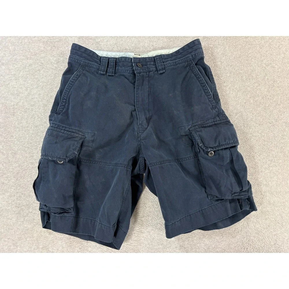 Polo Ralph Lauren Classis Solid Cargo Shorts (Men's 32) Blue - 10